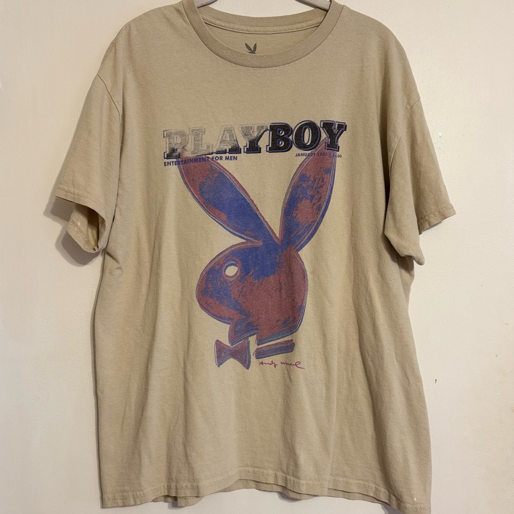 Playboy Tan Graphic T-Shirt